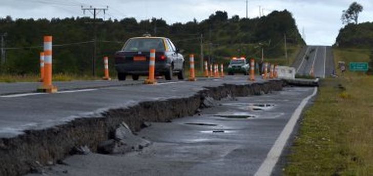 Die stärksten Schäden an der Infrastruktur (Straßen, Brücken) gab es auf der Isla de Chiloé