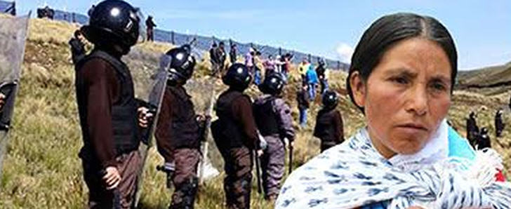 Máxima Acuña de Chaupe kämpft seit Jahren gegen das Minenunternehmen Yanacocha