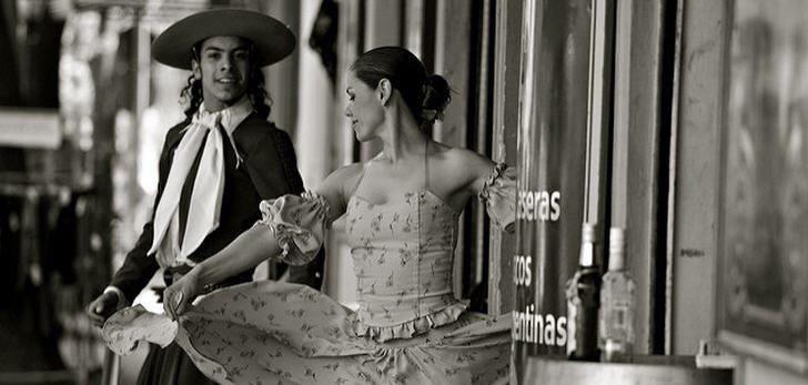 Tango auf den Straßen der argentinischen Hauptstadt