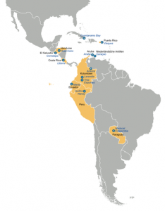 Amerikanische Militärstützpunkte in Südamerika