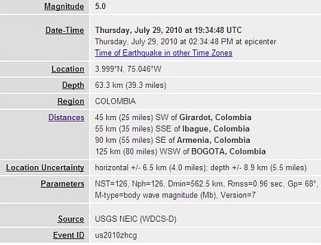 earthquakecolombia