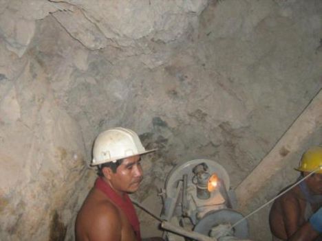minero trabajando