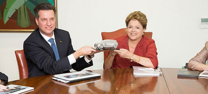 Thomas Schmall mit Präsidentin Rousseff