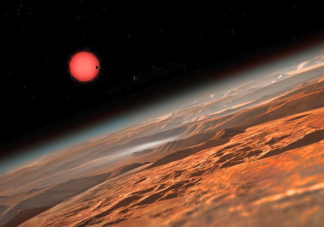 Artist’s impression of the ultracool dwarf star TRAPPIST-1 fro