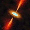 Erstmals Scheibe um Stern in einer anderen Galaxie entdeckt